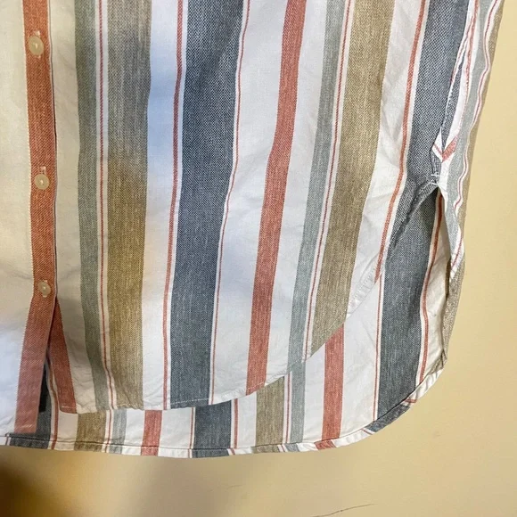 Madewell Multicolor Striped Button-Up Top - Picture 3 of 8